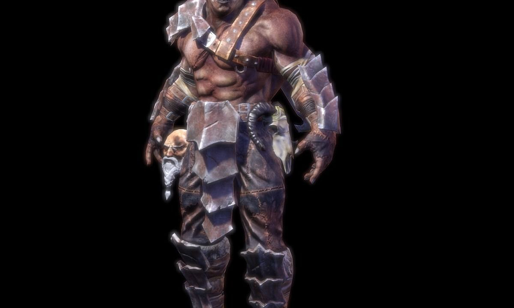 Character Orc VR / AR / low-poly 3d model